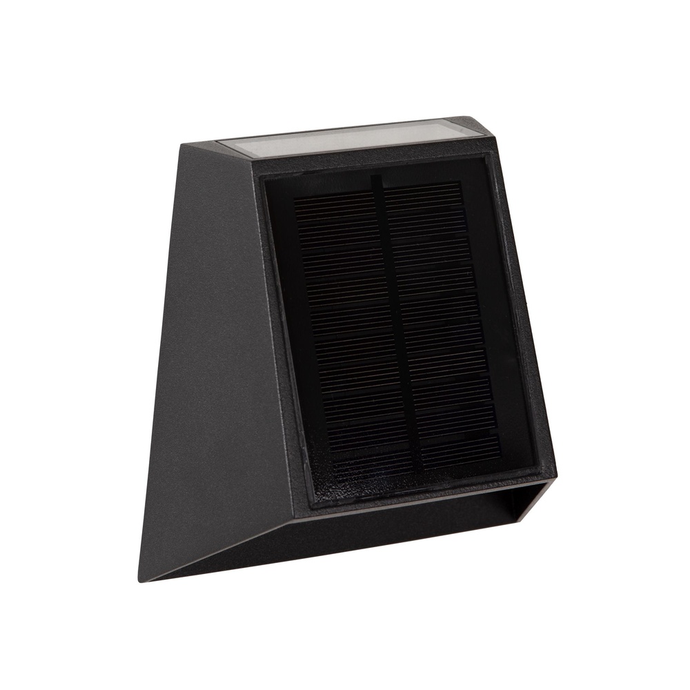 Lucide WandlampLuton solar zwart - 15815/01/30
